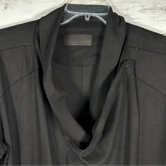 BLANK NYC Faux Suede Drape Flowy Moto Black Cardigan Jacket Long Sleeve XXL 2X - Picture 5 of 8